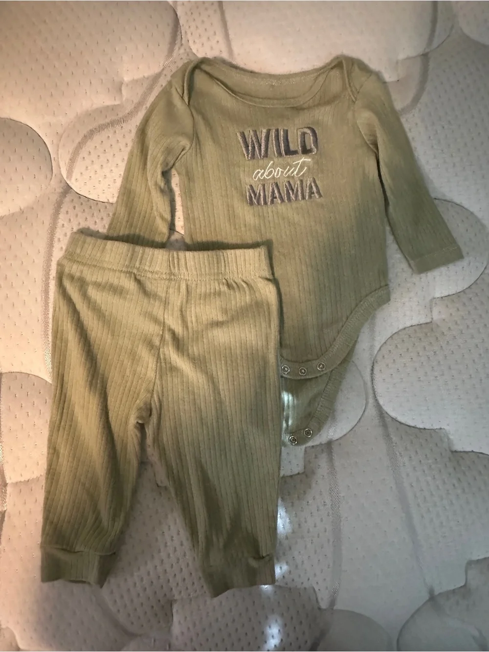 Carter's Navy and Cream Dinosaur Zip Footie Set